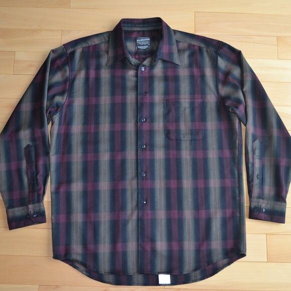 Pendleton Wool Button Down Shirt Size L Zephyr Shirt - Picture 1 of 4